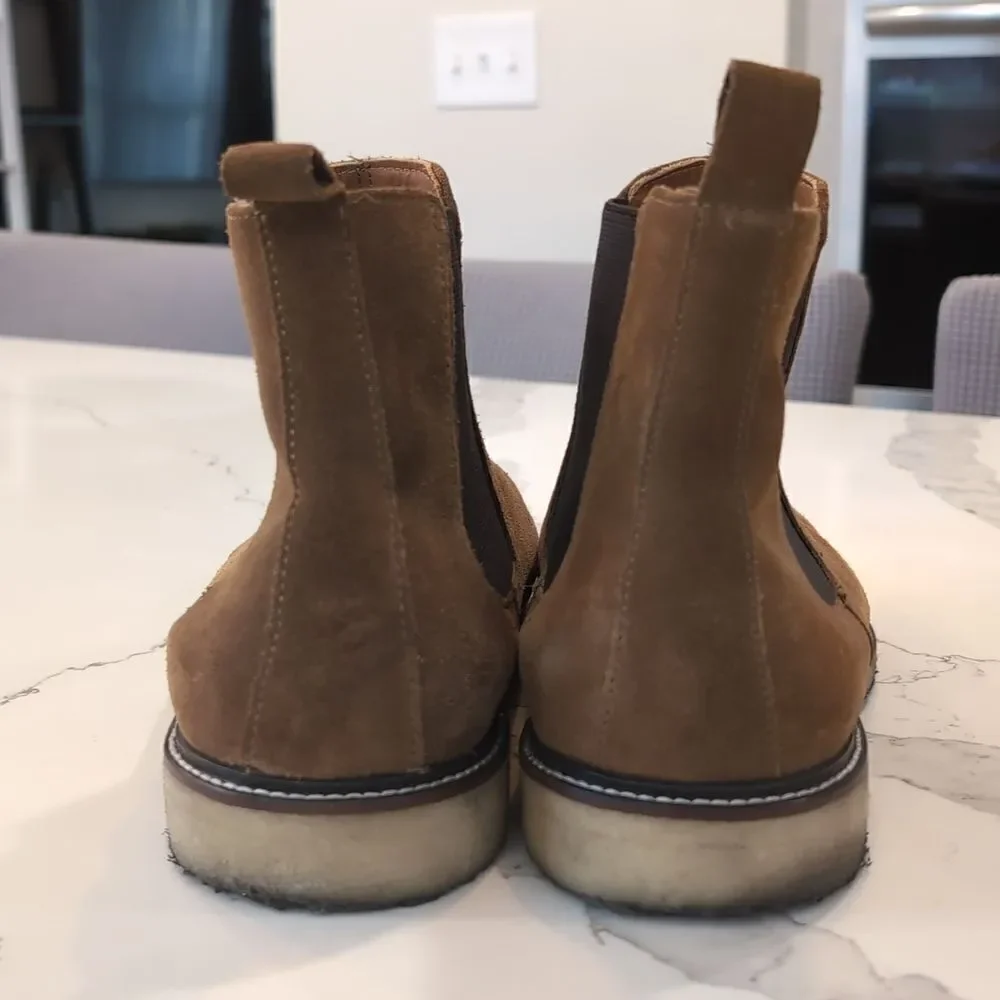 The Men's Store at Bloomingdale's Chelsea Boots Tan Suede Pull On Size 13